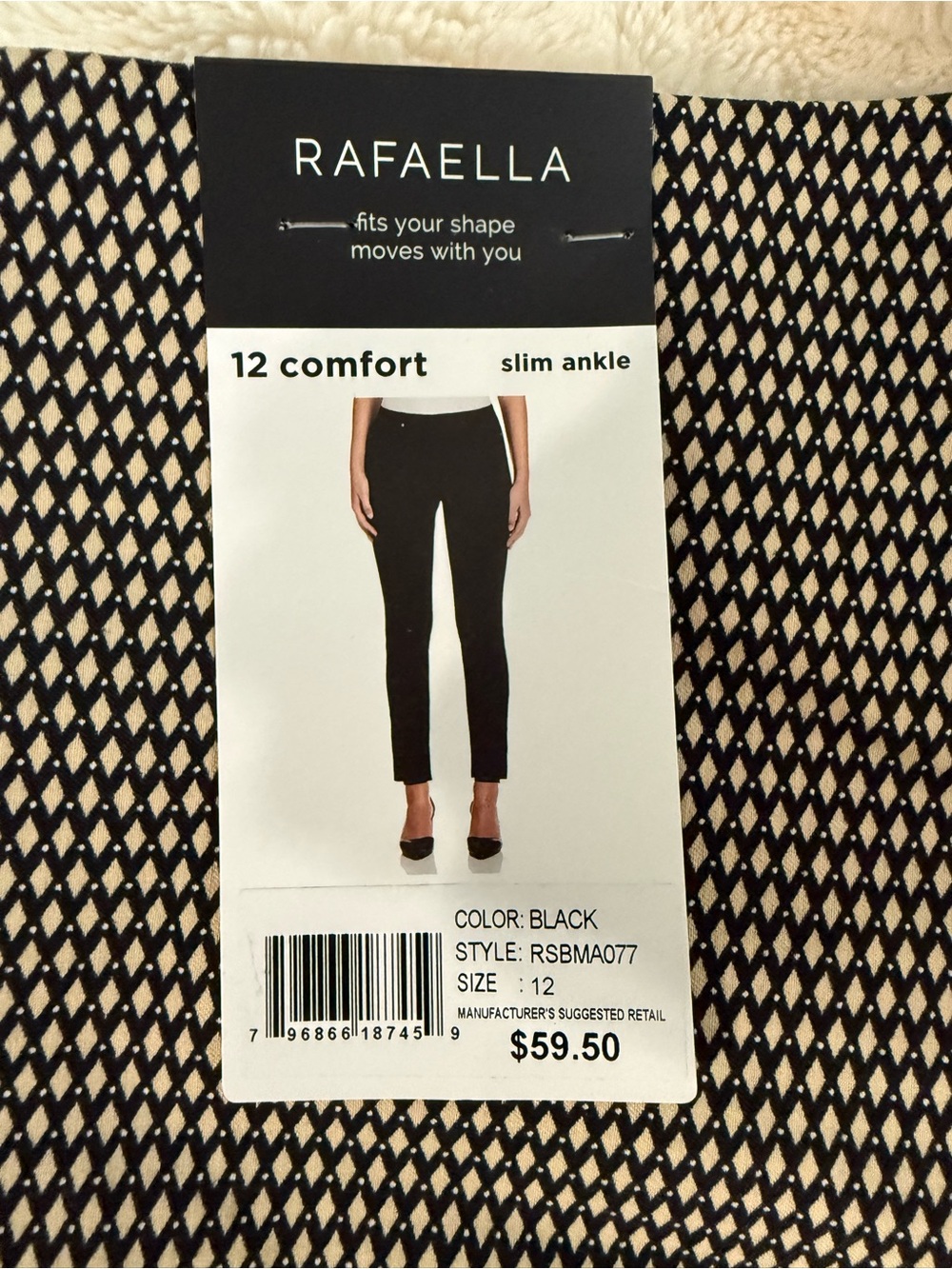 Rafaella Black Slim Ankle Pants